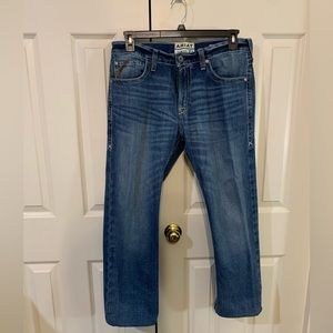 Ariat M7 34/30 slim fit straight leg jeans. Hemmed